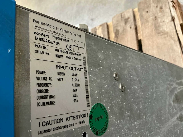 Breuer motoren ecovert es0450.2 cwzz 069 frequentieregelaar - afbeelding 6 van  7