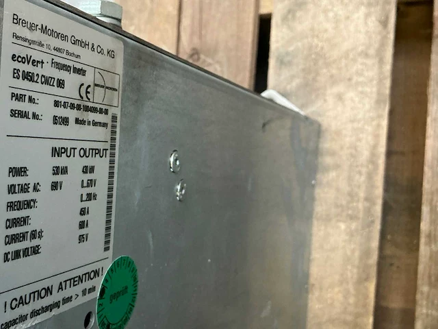 Breuer motoren ecovert es0450.2 cwzz 069 frequentieregelaar - afbeelding 6 van  7