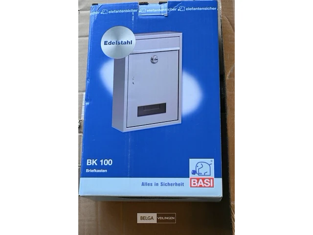 Brievenbussen inox basi tweedehands, 10 stuks - afbeelding 1 van  1