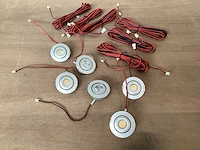 Brighton led spot set 6 stuks met verlengkabel (3x) - afbeelding 1 van  5
