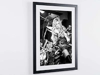 Brigitte bardot - harley-davidson 1967 - fine art photography - luxe houten lijst 70x50 cm - limited edition - 80033 - afbeelding 3 van  4