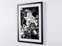 Brigitte bardot - harley-davidson 1967 - fine art photography - luxe houten lijst 70x50 cm - limited edition - 80033 - afbeelding 4 van  4