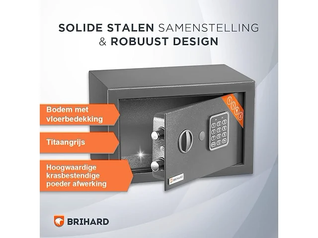 Brihard elektronische kluis - afbeelding 3 van  6