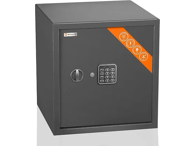 Brihard zakelijke elektronische kluis - 40x38x38cm - afbeelding 1 van  6