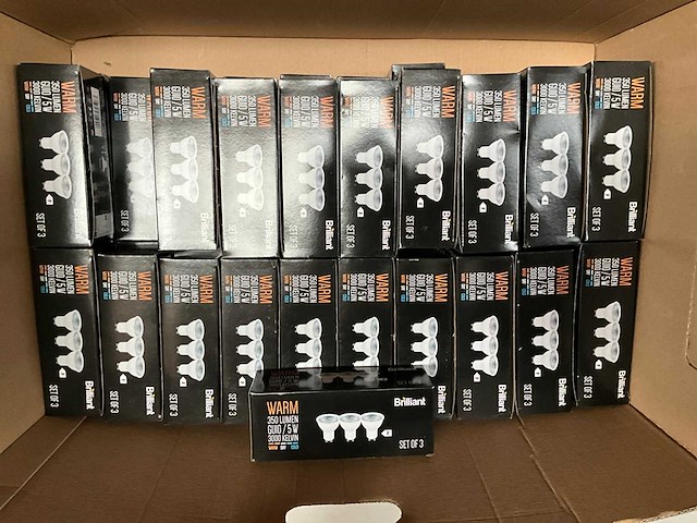 Brilliant 3-pack gu10 lichtbron (40x) - afbeelding 1 van  3