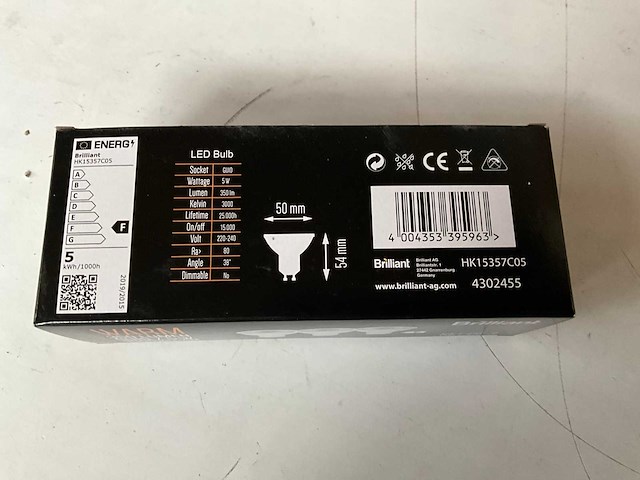 Brilliant 3-pack gu10 lichtbron (40x) - afbeelding 3 van  3