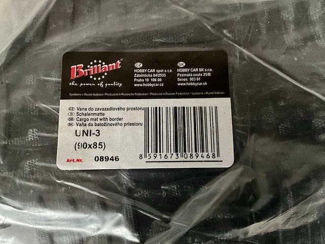 Brilliant kofferbakmat rubber 90 x 85 cm (10x) - afbeelding 3 van  4