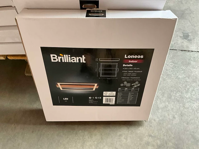 Brilliant loneos indoor led plafondlamp 35 x 30 cm (40x) - afbeelding 2 van  5