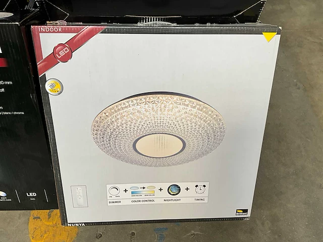 Brilliant nunya indoor led plafondlamp met afstandsbediening (27x) - afbeelding 3 van  7