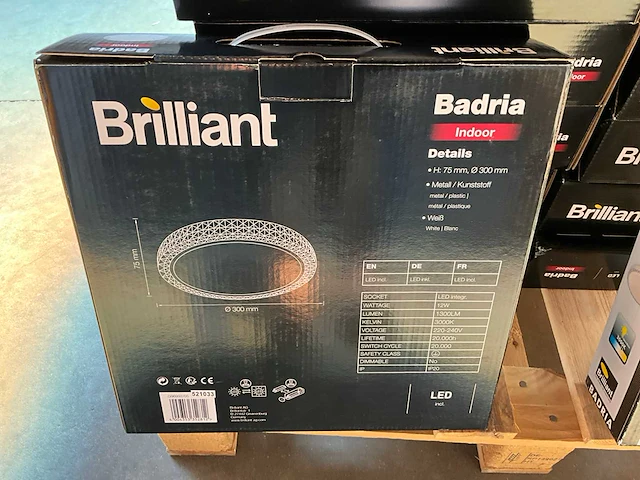 Brilliant rond badria indoor led plafondlamp (49x) - afbeelding 6 van  8