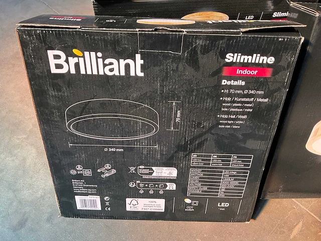Brilliant slimline indoor led plafondlamp (26x) - afbeelding 4 van  5
