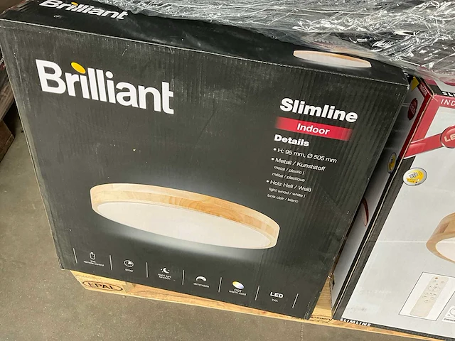 Brilliant slimline indoor led plafondlamp met afstandsbediening (19x) - afbeelding 5 van  8