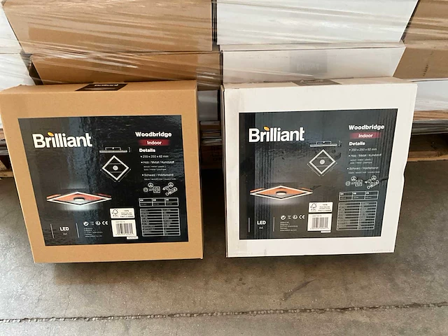 Brilliant woodbridge indoor led plafondlamp 25 x 25 cm (33x) - afbeelding 2 van  6