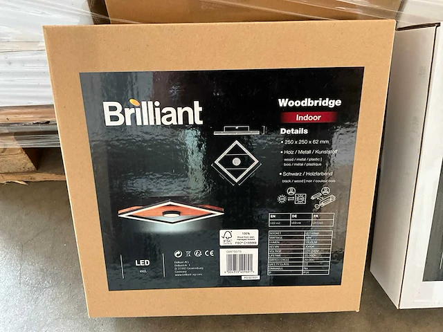 Brilliant woodbridge indoor led plafondlamp 25 x 25 cm (33x) - afbeelding 5 van  6