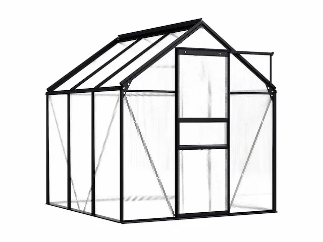 Broeikas antraciet aluminium 3,61 m² - afbeelding 2 van  7