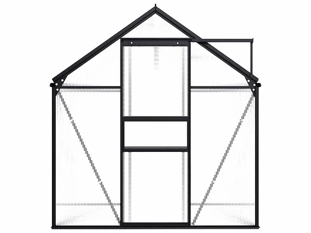 Broeikas antraciet aluminium 3,61 m² - afbeelding 4 van  7