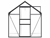Broeikas antraciet aluminium 3,61 m² - afbeelding 4 van  7