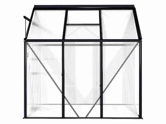 Broeikas antraciet aluminium 3,61 m² - afbeelding 5 van  7