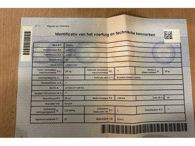 Bromfiets venesi - afbeelding 11 van  14