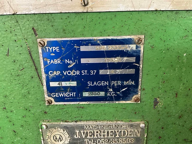 Bronswerk sme 2000-4 guillotineschaar - afbeelding 8 van  9
