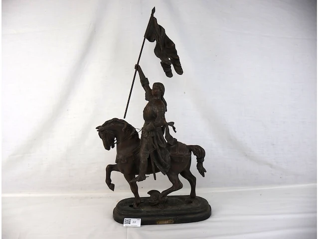 Bronzen beeld jeanne d'arc - afbeelding 1 van  7