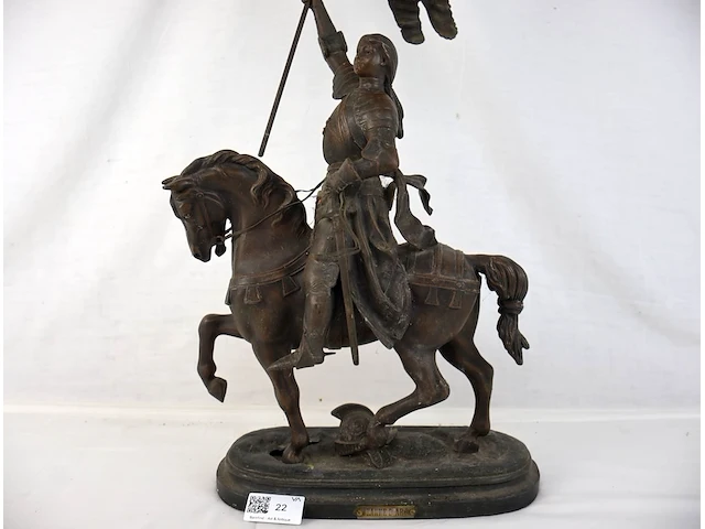 Bronzen beeld jeanne d'arc - afbeelding 2 van  7