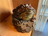 Bronzen beeld money frog - afbeelding 2 van  4