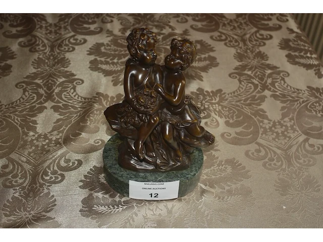 Bronzen beeldje aug moreau - afbeelding 1 van  4