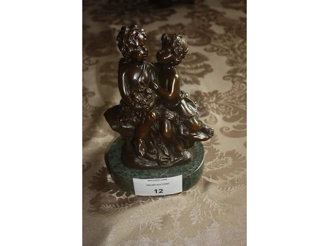 Bronzen beeldje aug moreau - afbeelding 3 van  4