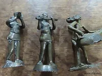 Bronzen beeldjes 10 stuks +-8cm - afbeelding 2 van  6