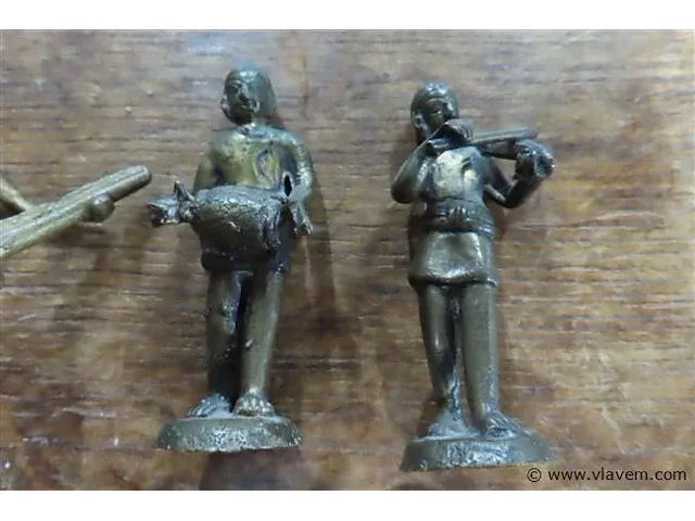 Bronzen beeldjes 10 stuks +-8cm - afbeelding 3 van  6