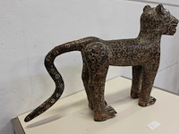 Bronzen benin luipaard - afbeelding 2 van  6