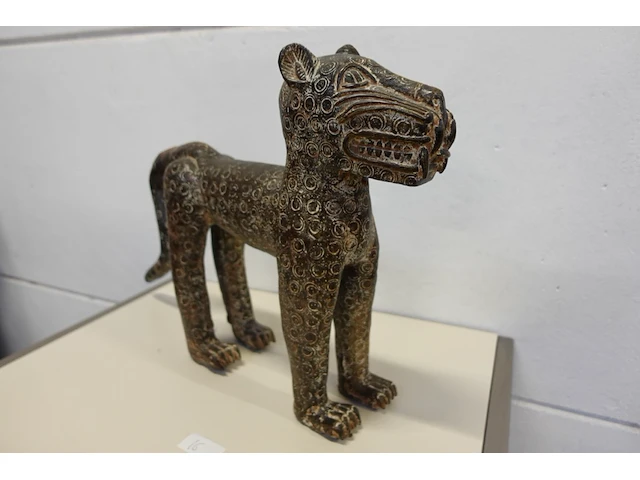 Bronzen benin luipaard - afbeelding 3 van  6