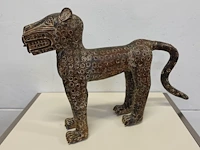 Bronzen benin luipaard - afbeelding 4 van  6