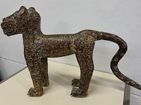 Bronzen benin luipaard - afbeelding 6 van  6