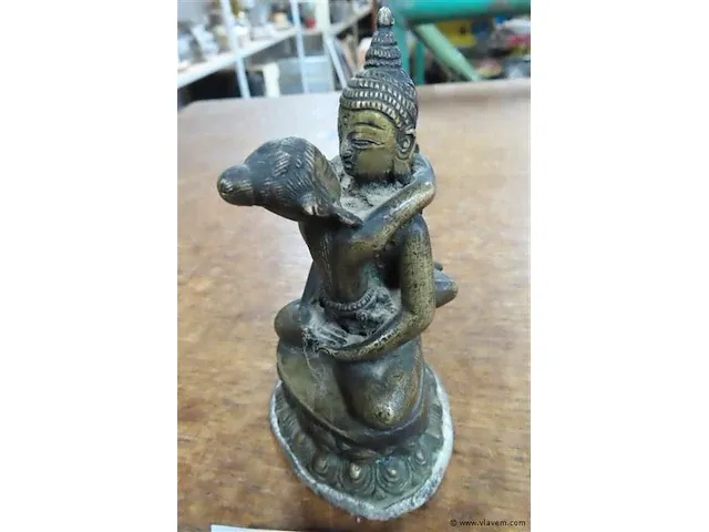 Bronzen erotisch beeldje 11 cm - afbeelding 2 van  4
