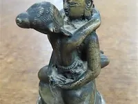 Bronzen erotisch beeldje 11 cm - afbeelding 2 van  4