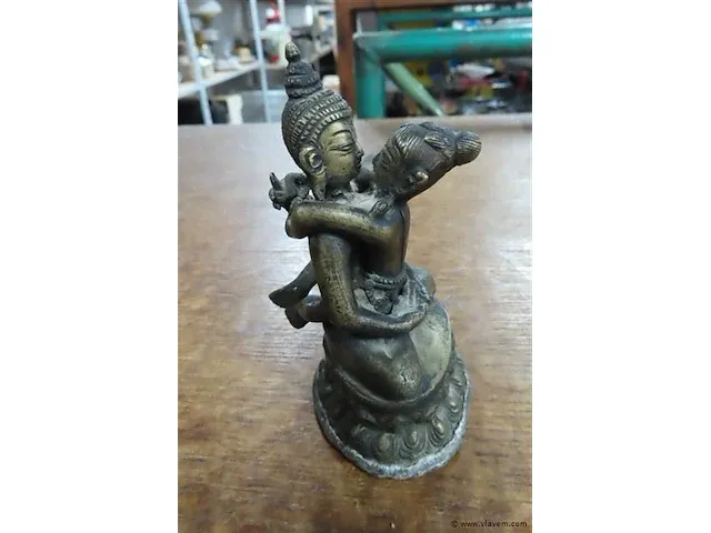 Bronzen erotisch beeldje 11 cm - afbeelding 3 van  4