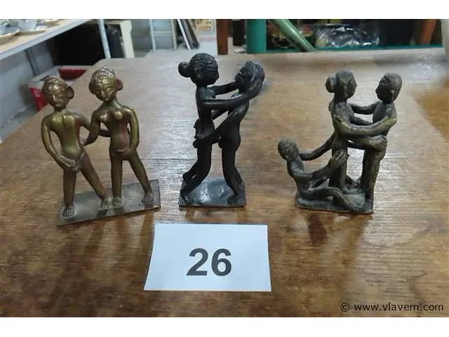 Bronzen erotische beeldjes +-10 cm - afbeelding 1 van  4