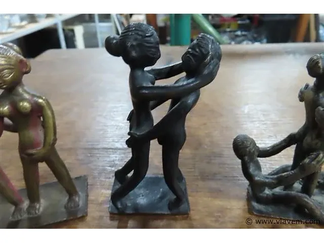 Bronzen erotische beeldjes +-10 cm - afbeelding 3 van  4