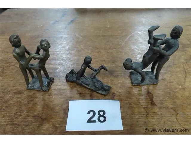Bronzen erotische beeldjes +-10 cm - afbeelding 1 van  4