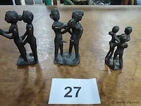Bronzen erotische beeldjes +-10 en 7cm - afbeelding 1 van  4