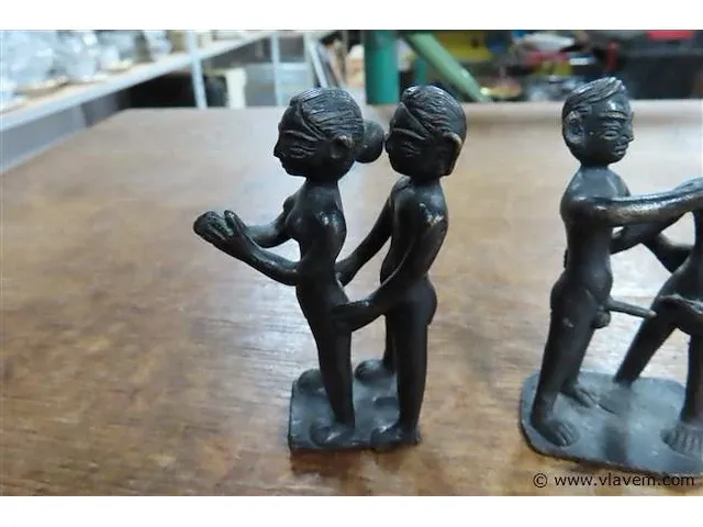 Bronzen erotische beeldjes +-10 en 7cm - afbeelding 2 van  4