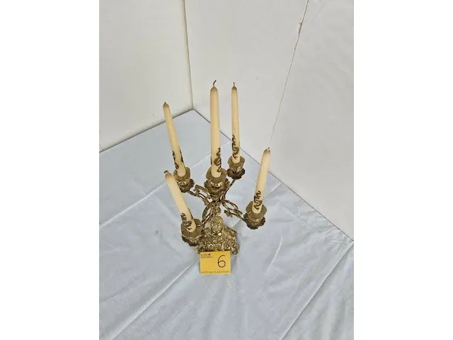 Bronzen kandelaar - afbeelding 2 van  6