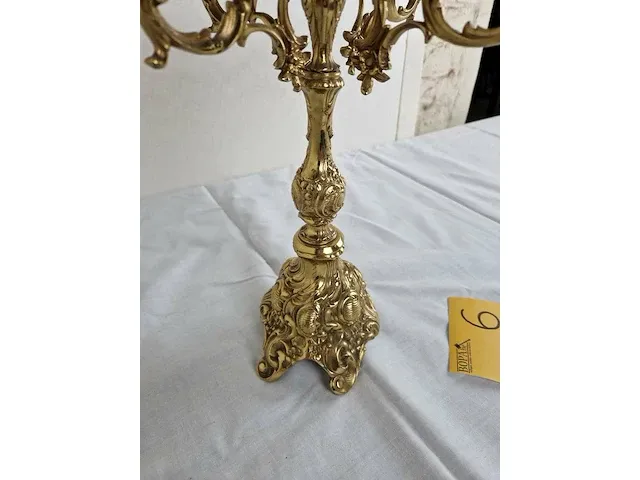 Bronzen kandelaar - afbeelding 5 van  6
