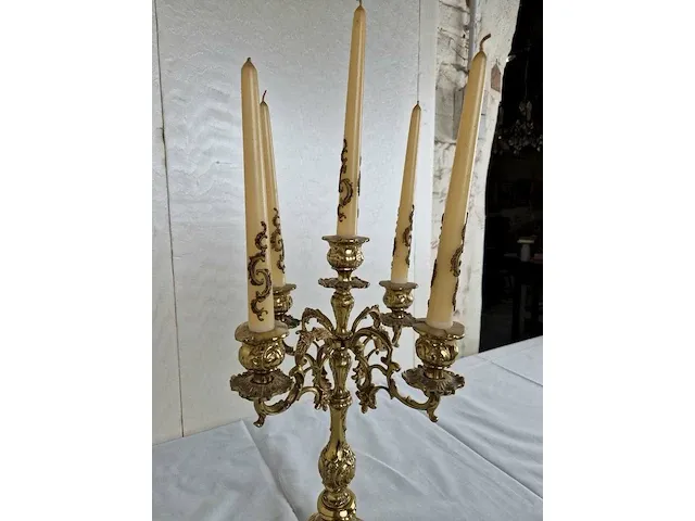 Bronzen kandelaar - afbeelding 6 van  6