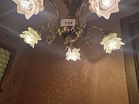 Bronzen luster 5 lichtpunten - afbeelding 2 van  3