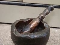 Bronzen mengkom - afbeelding 1 van  2