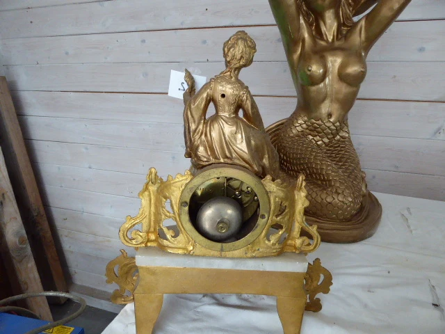 Bronzen pendule - afbeelding 4 van  5