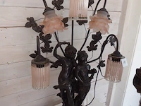 Bronzen tafellamp - afbeelding 1 van  4